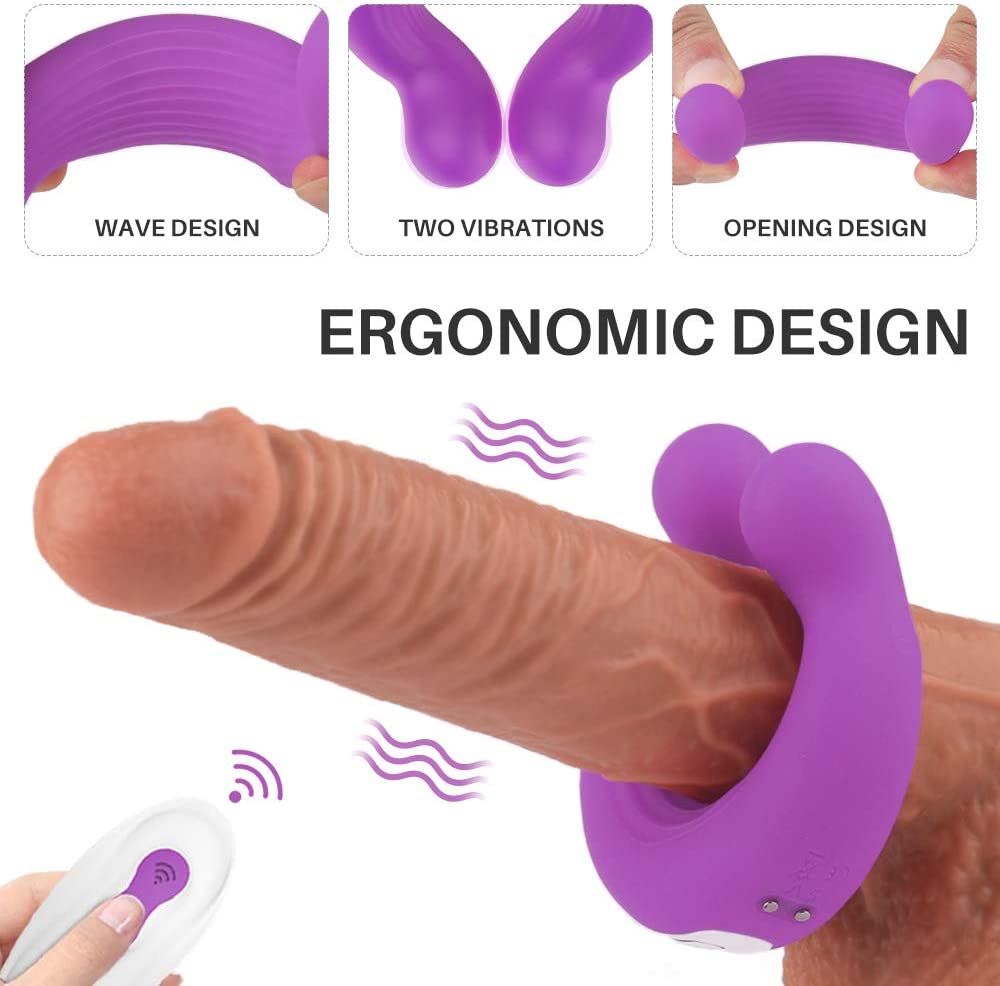 2020 Hot  U-shaped Cock Ring Vibration Ring Adult Man Sex Toys (5)