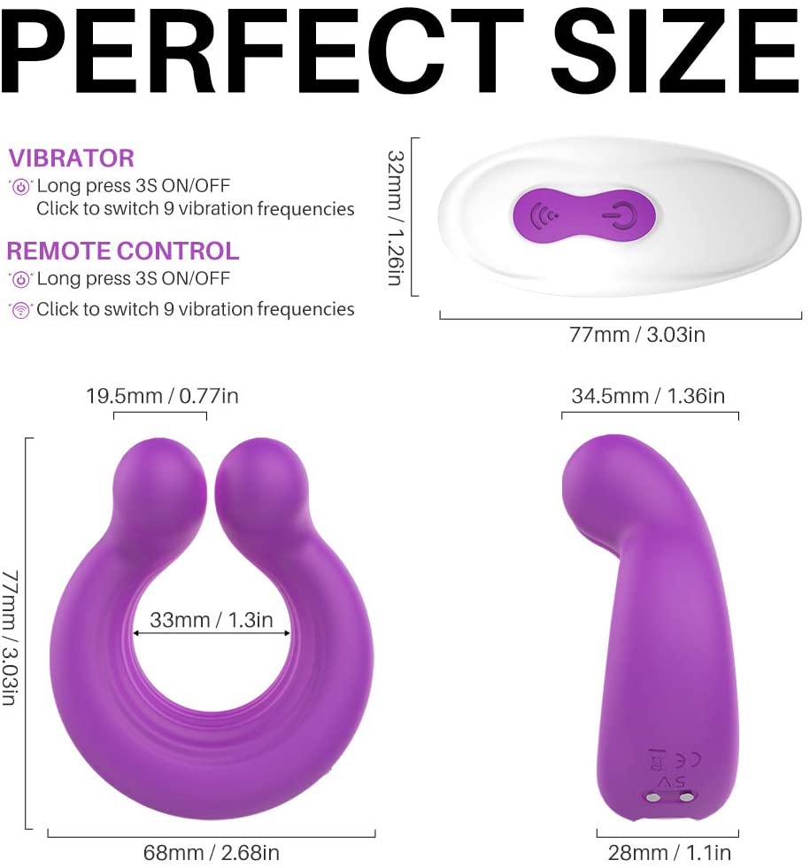 2020 Hot  U-shaped Cock Ring Vibration Ring Adult Man Sex Toys (6)