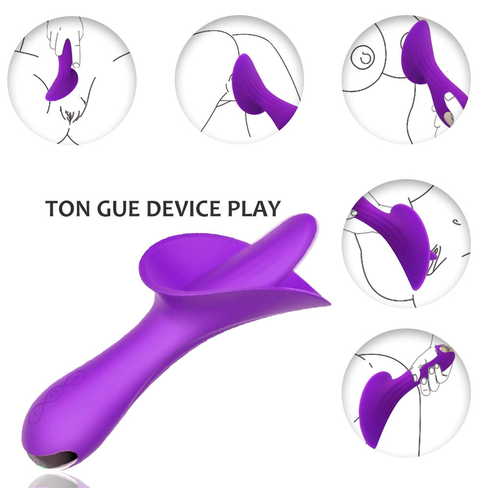 Amazon Tongue Clitoris Massage Silicone Sex Toys G Spot Vibrator Adult Sex Toys Female (2)