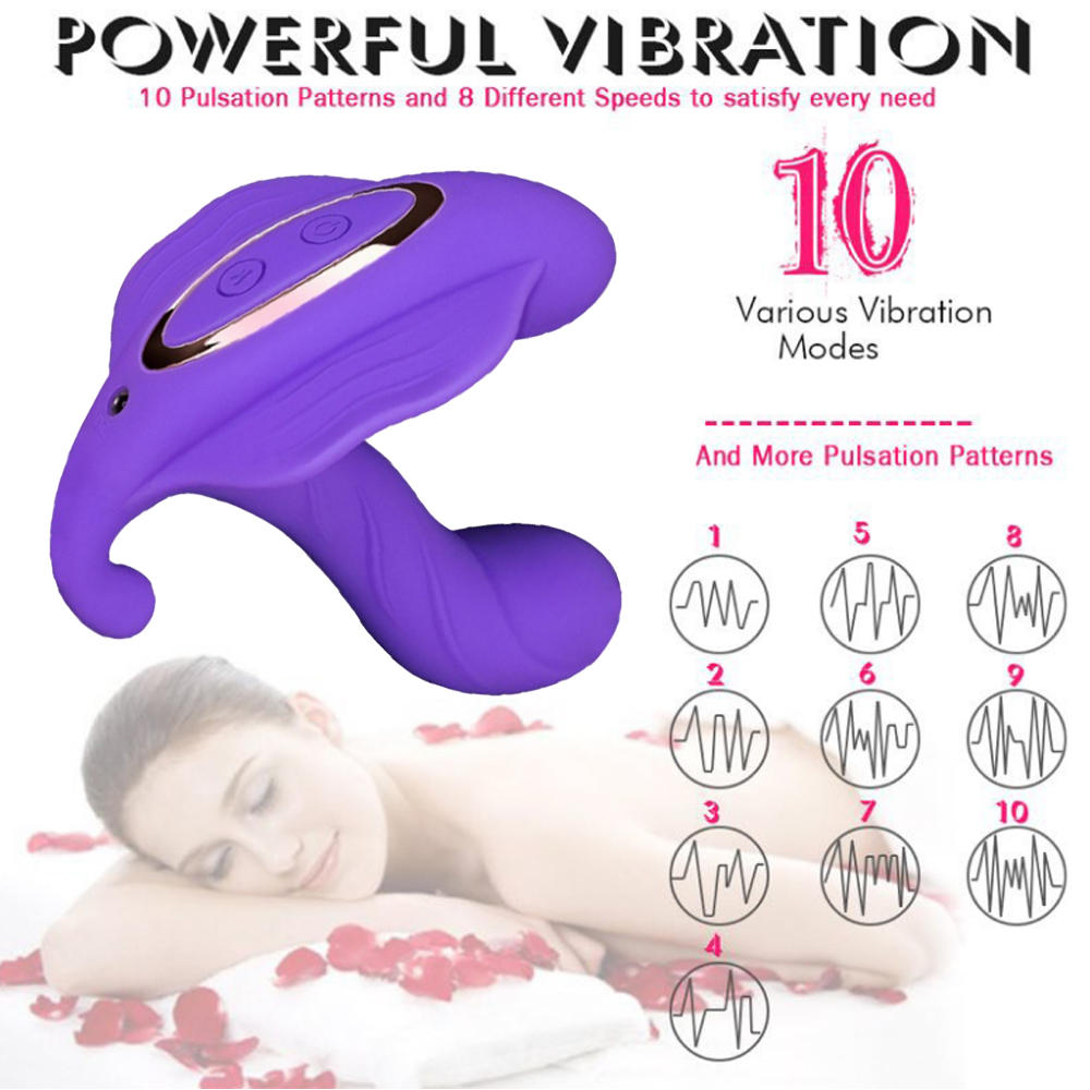 G-Spot Vagina Vibrator 10 Speeds Sex Toy for Adult,Silicone Rechargeable Heating Wearable Vibrator,Clit Stimulator Anal Vibrator (4)