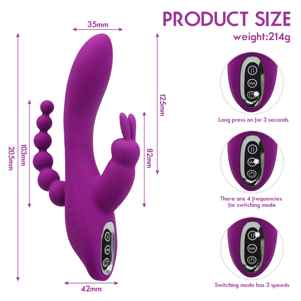 Hot Selling Amazon Silicone Dildo 7 Speeds Vibration Vibrating Dildo Rabbit Vibrator Dildo Vagina Toys Sex Adult Sex Toys (8)