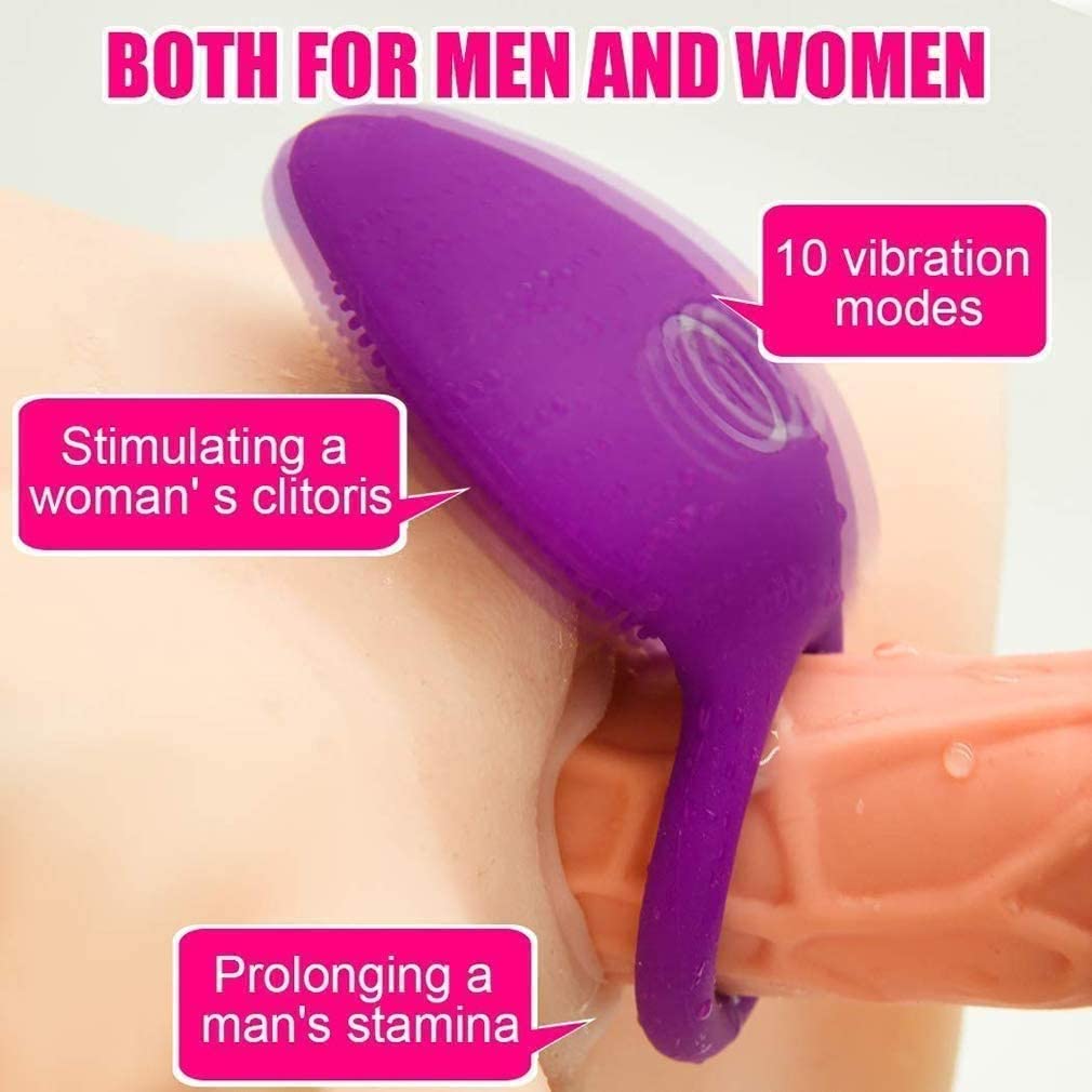 Vibrant Ring Pennis Ring for Men and Women Rechargable Adult Toys for Couple Man (3)