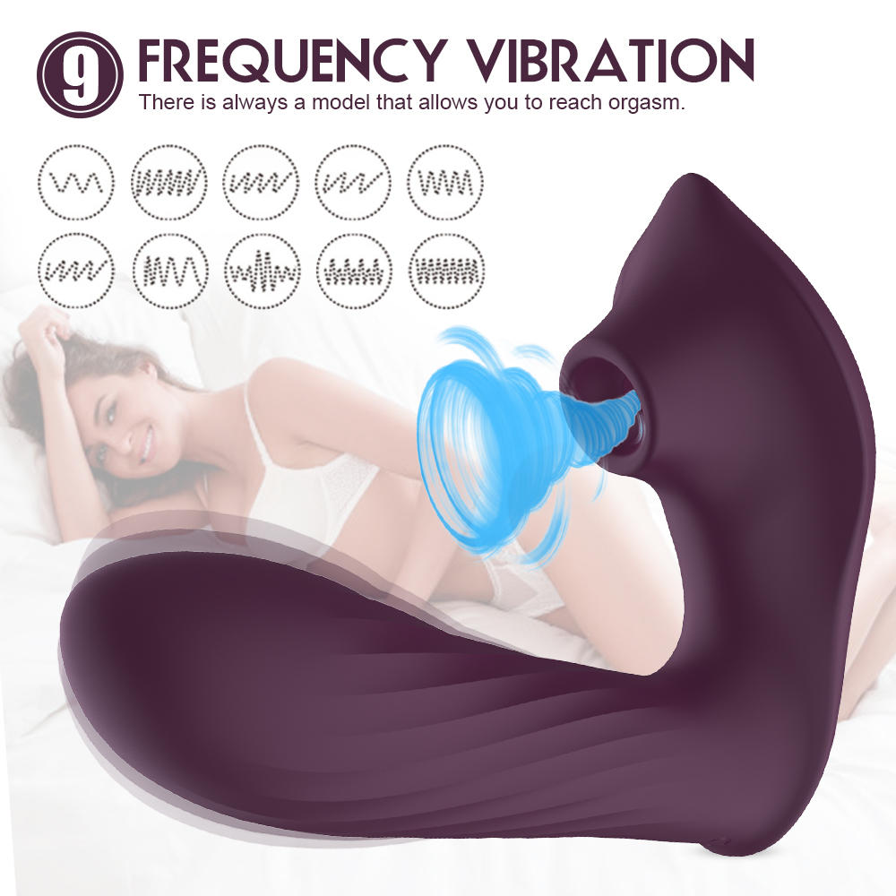 Wearable Butterfly Dildo Vibrator Adult Sex Toys for Women G Spot Clitoris Stimulator sucking and sucker vibrator (4)