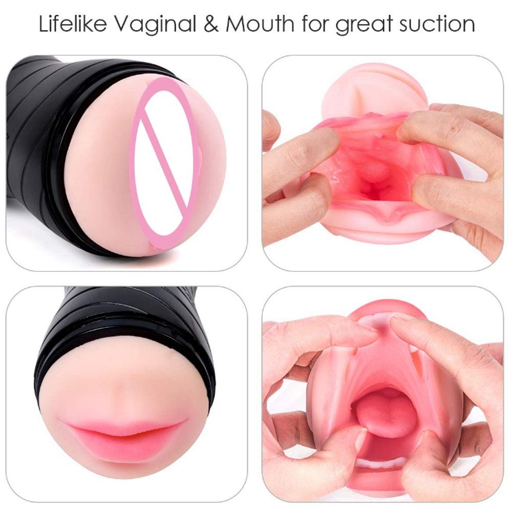 deep throat Mouth artificial vagina pussy adult male masturbator sex toys for men masturbating (5)